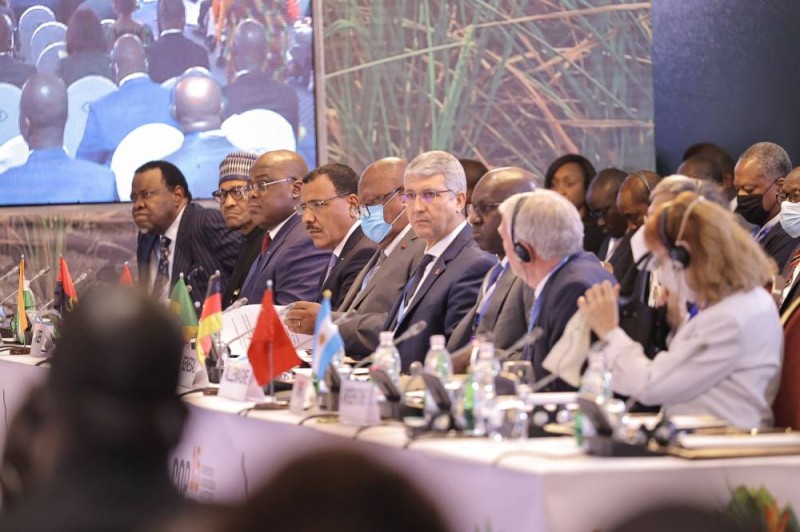 Des personnalités européennes et africaines présentes à l'ouverture de la Cop15, le 9 mai 2022, à Abidjan