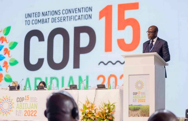 Le président de la COP15, Alain Richard Donwahi à l'ouverture (DR)