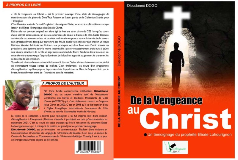 Le roman intitulé ''De la vengeance au Christ''. (Ph: Dr)