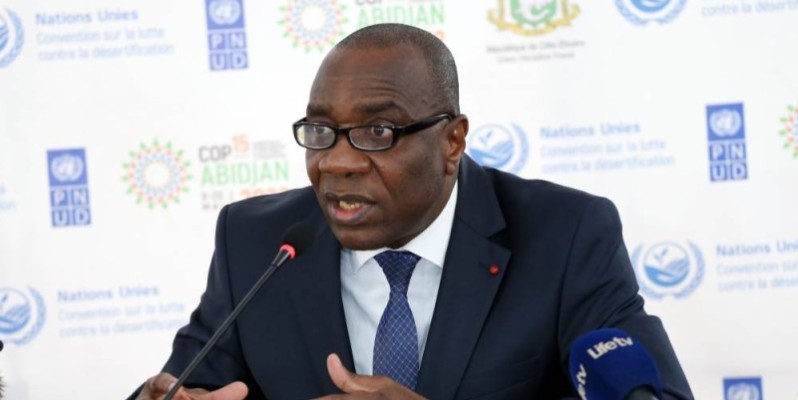 Jean Luc Assi, ministre de l’Environnement et du Développement durable. (Ph: Sébastien Kouassi)