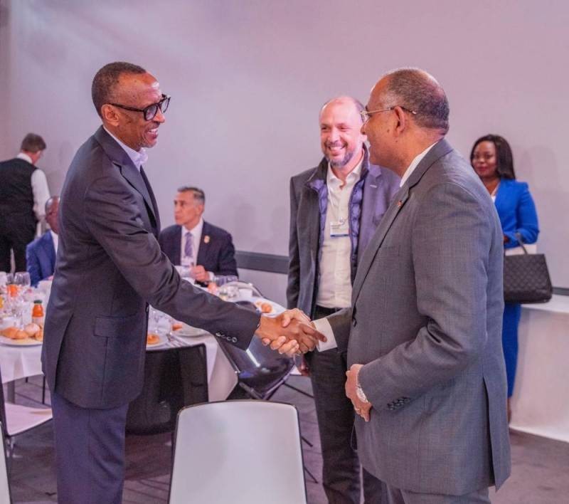 Le Président Rwanda et le Premier ministre ivoirien Patrick Achi. (Ph: Dr)