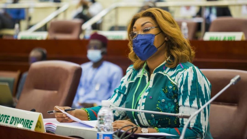 Myss Belmonde Dogo, la cheffe de la délégation ivoirienne. (DR)