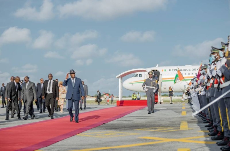 L'arrivée du Président Alassane Ouattara à Abidjan, le samedi 28 mai 2022