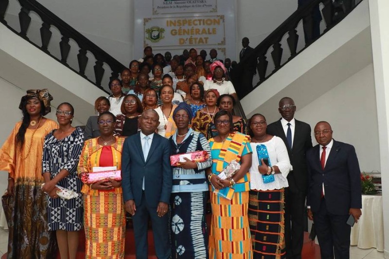 Le directeur de cabinet, Charles Yao Kouassi a rendu un vibrant hommage aux dynamiques mamans de l'institution. (DR)