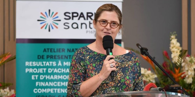 La directrice des opérations de la Banque mondiale pour la Côte d’Ivoire, Coralie Gevers. (Ph: Dr)