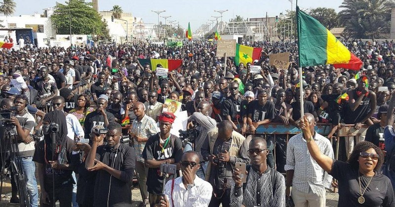 Une vue de la manifestation de l'opposition sénégalaise. (Ph: Dr)