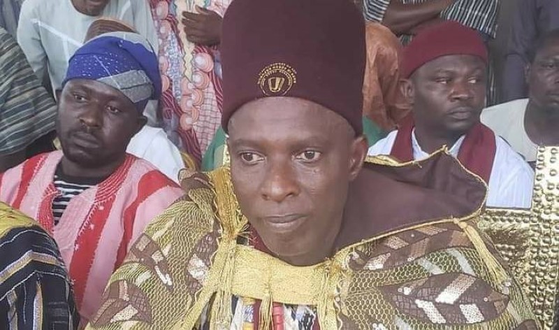 Dramane Camara,  roi de Wenchi (Ghana) lors de son séjour dans le Hambol  (DR)