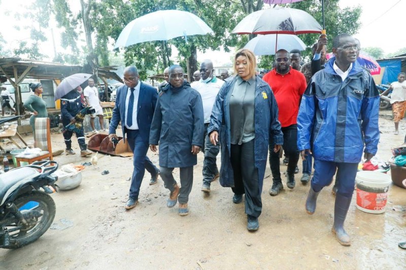 La ministre de la Solidarité était sur le terrain. (DR)