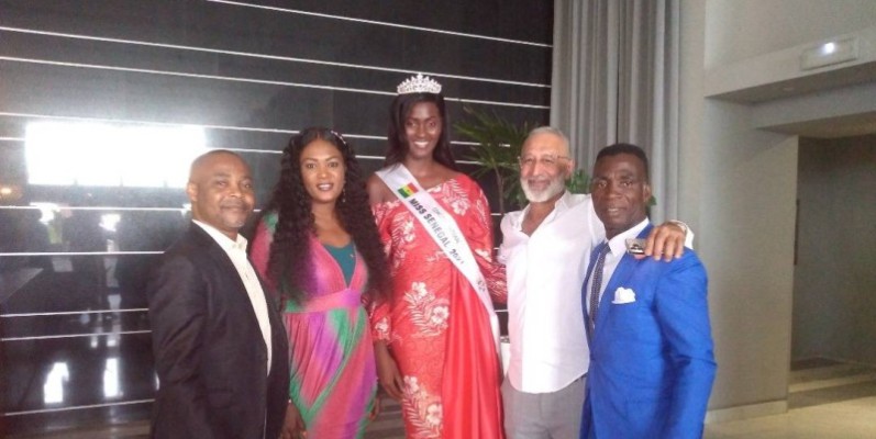 Miss Sénégal 2021 était également au côté de l'ambassadrice, Amina Badiane. (DR)