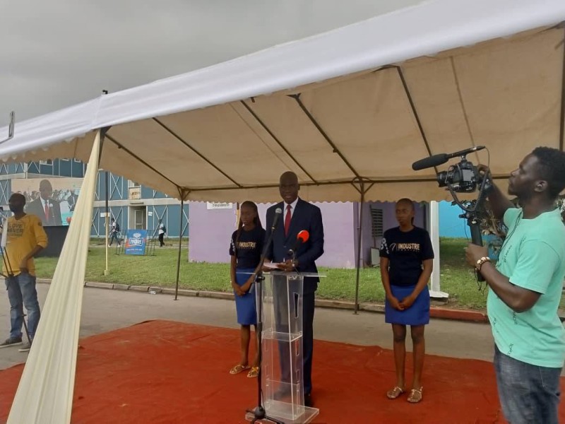Emmanuel Tra Bi, directeur général de l'industrie, a tenu le discours d'ouverture du festival (Dr)