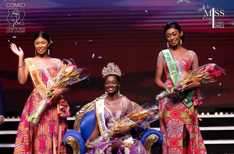 Miss Côte d'Ivoire 2022 et ses dauphines