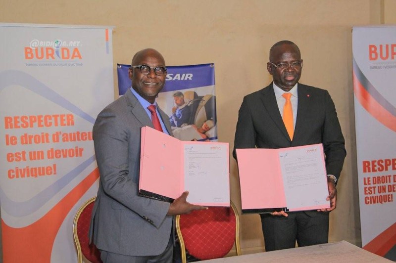 signature d'une convention entre la compagnie corsair et le burida-BON