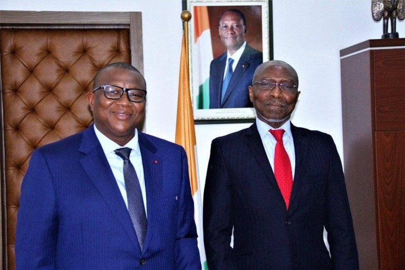 Le ministre Amadou Coulibaly et Méïté Sindou, Dg de l’ASDM