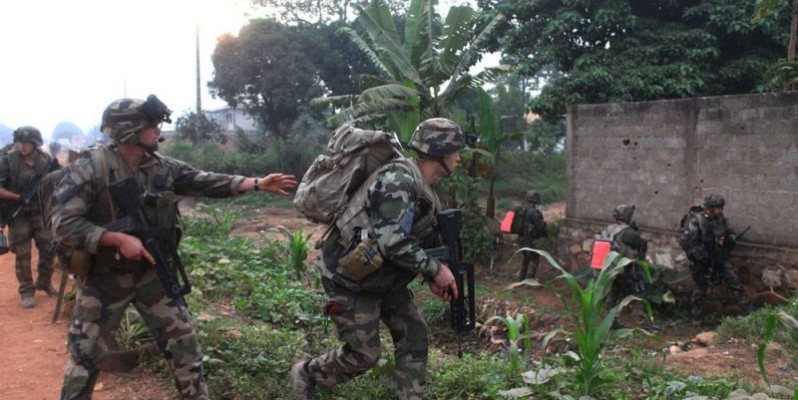 Des soldats français en pleine opération en Centrafrique. (Dr)