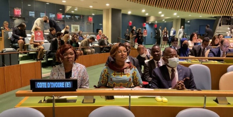 La délégation ivoirienne à New York. (DR)