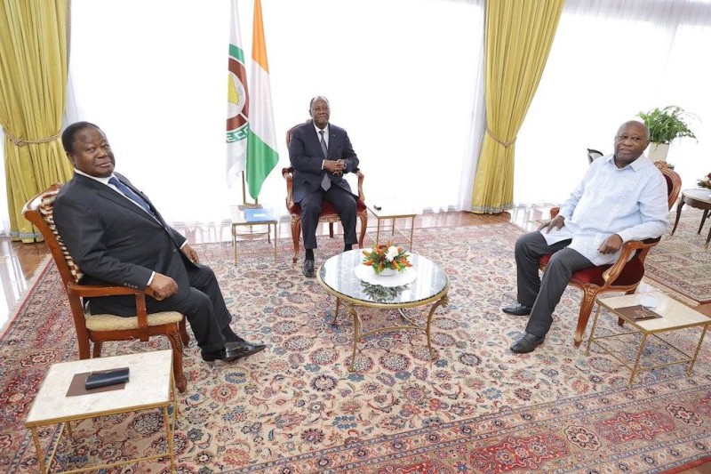Renconcontre Bedie, Gbagbo, Ouattara
