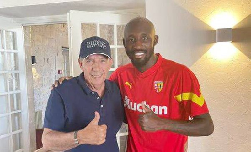 Le coach Gasset et Seko Fofana. (Ph: Dr)