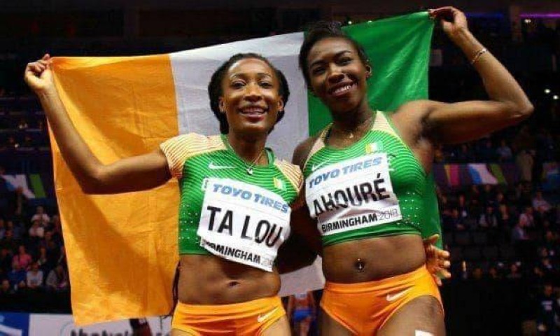 Marie Josée Ta Lou et Murielle Ahouré qualifiées pour les 100m dames. (Dr)