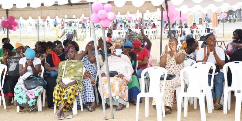 Les femmes de la commune d'Attécoubé ont effectué nombreuses le déplacement. (Ph: Dr)