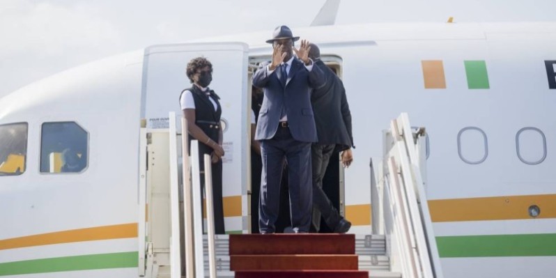 Le Chef de l'Etat ivoirien a quitté Abidjan ce mercredi 20 juillet 2022. (Ph: Dr)