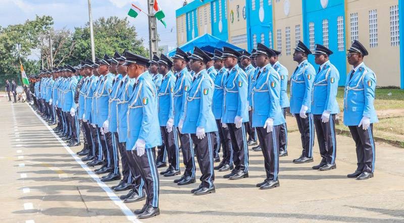 Les élèves commissaires de police prêts à recevoir leurs épaulettes. (Ph: DGPN)