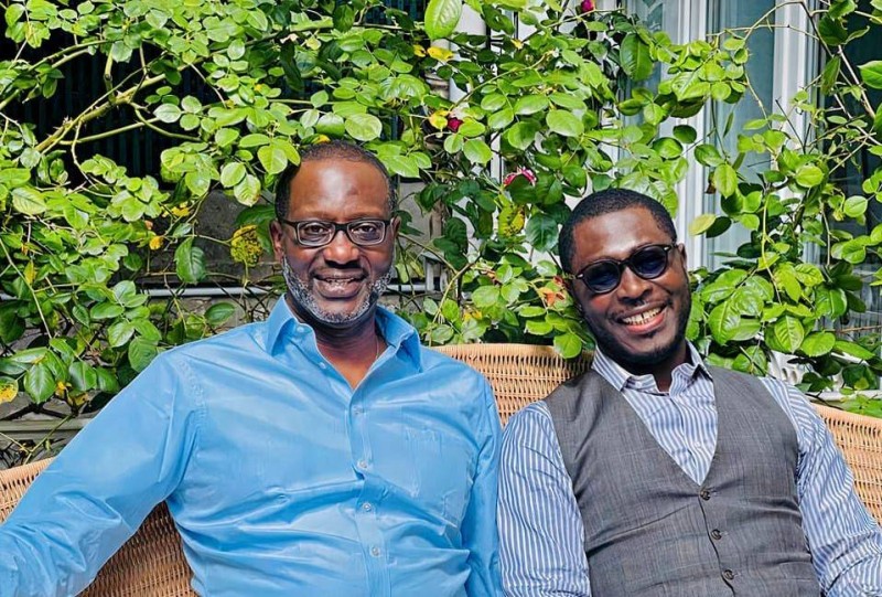 Tidjane Thiam et son porte-parole Marc-Arthur Gaulithy
