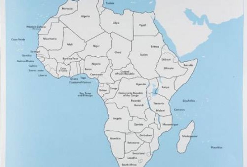 La carte de l'Afrique. (Ph: Dr)