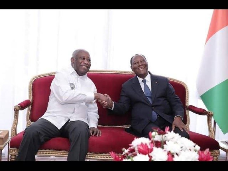 Alassane Ouattara et Laurent Gbagbo