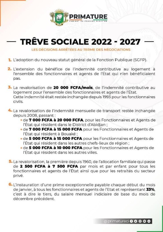 Trêve sociale 2022-2027