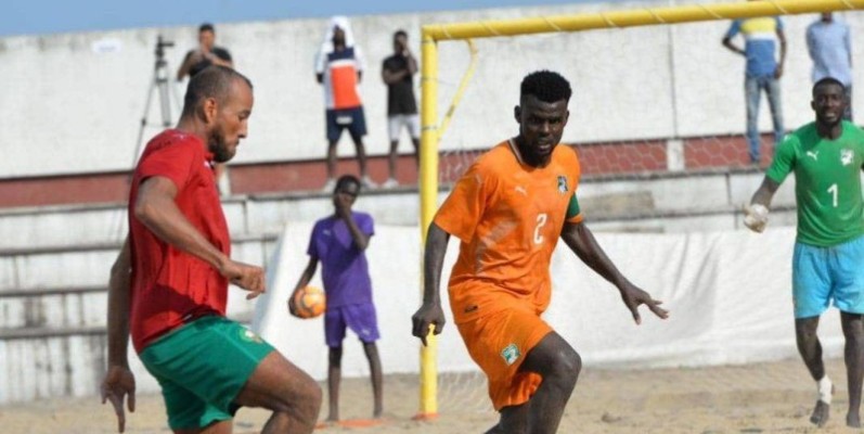 Match de qualification à la CAN de Beach Soccer. (Ph: Dr)