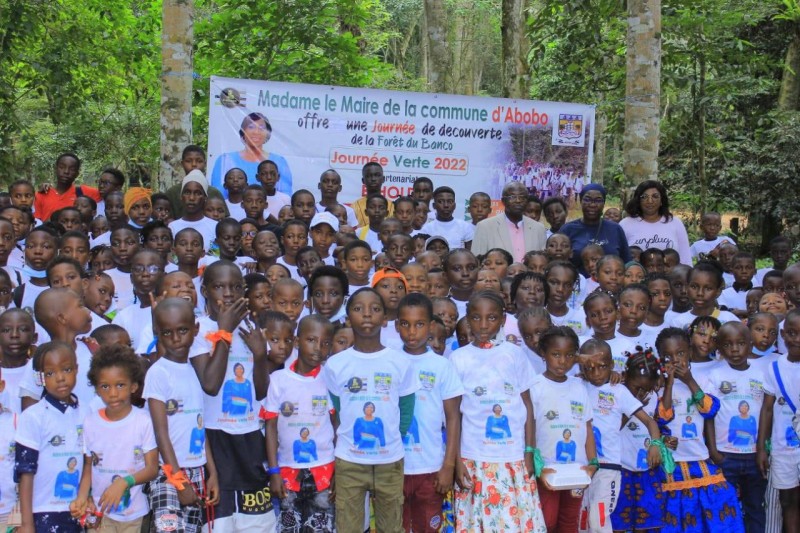 Ces tout-petits étaient heureux de découvrir la forêt du Banco. (DR)