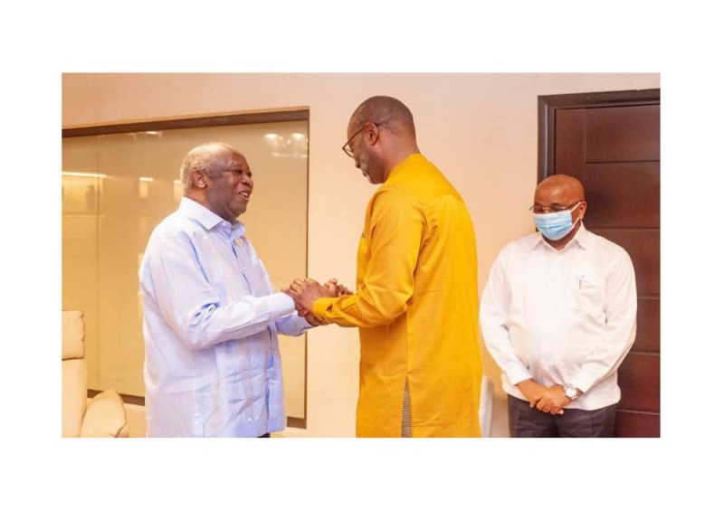 Laurent Gbagbo et Tidjane Thiam