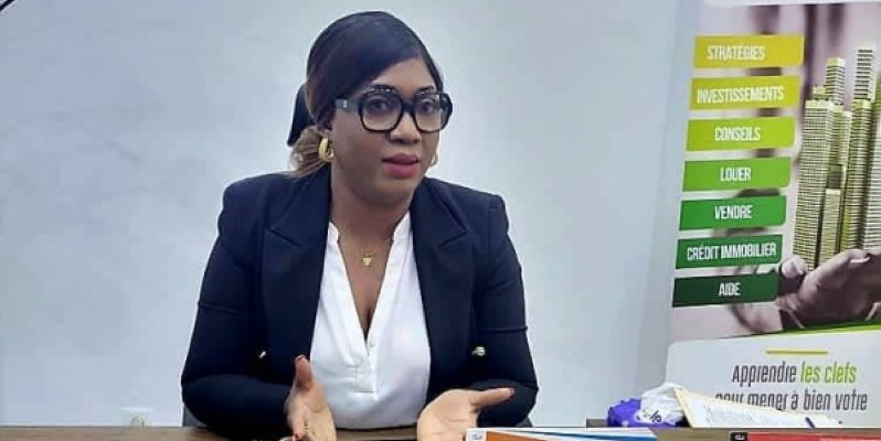 La promotrice du magazine immobilier, Mme Edwige Phellipot. (Ph: Dr)