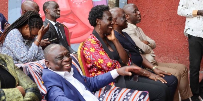 Le ministre Konan Kouadio Bertin a aimé la performance (Photo Bavane) 