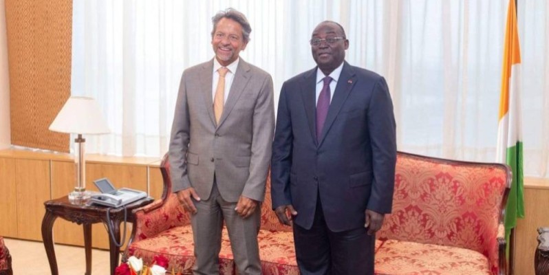 Les deux hommes ont passé en revue l'excellence coopération entre la Côte d'Ivoire et l'Union européenne. (Ph: Dr)