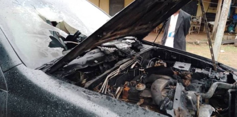 Un neuvième véhicule incendié à Bouna par des inconnus. (DR)