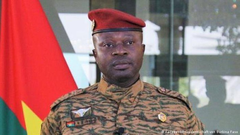 Lieutenant-Colonel Paul Henri Damiba, Chef de l'Etat du Brukina Faso.