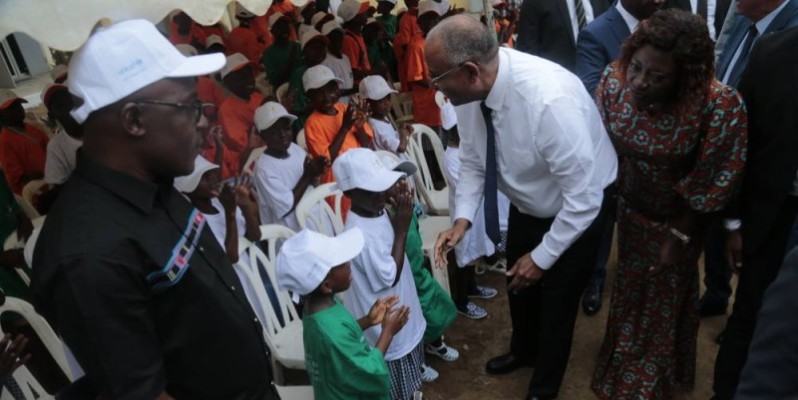 Patrick Achi a échangé avec les élèves. (Ph: Sébastien Kouassi)