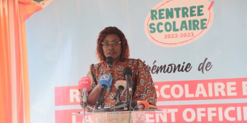 Pr Mariatou Koné, ministre de l’Éducation nationale et de l'Alphabétisation. (Ph: Sébastien Kouassi)