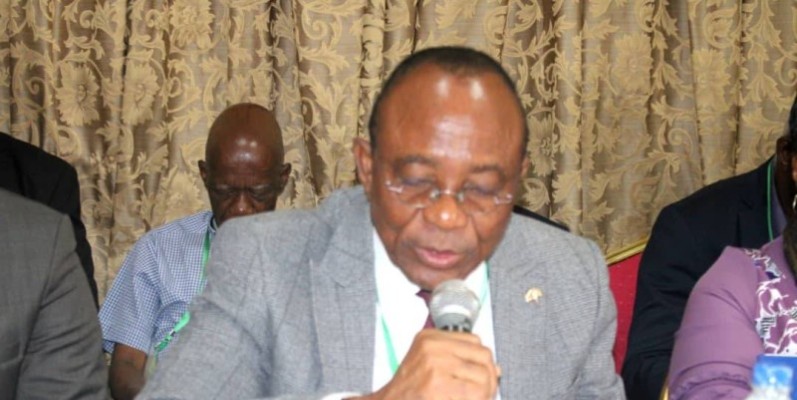 Le senior Etienne Angra Sébine, président du Conseil national des retraités du public et du privé de Côte d’Ivoire. (Ph: Dr)