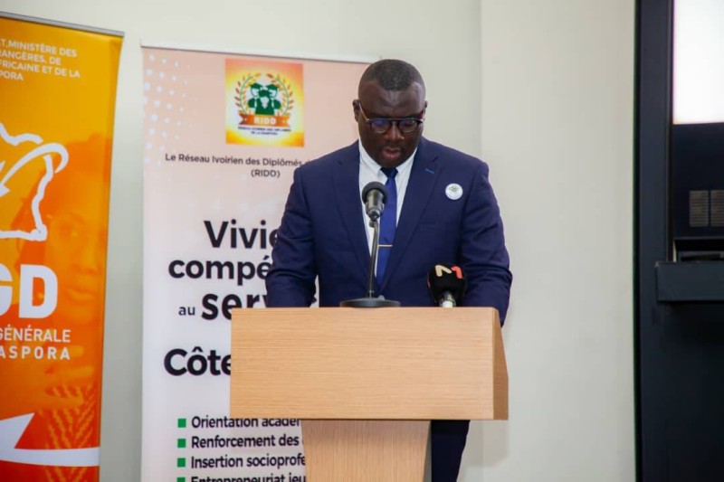Le président exécutif du Réseau ivoirien des diplômés de la diaspora. (Dr)