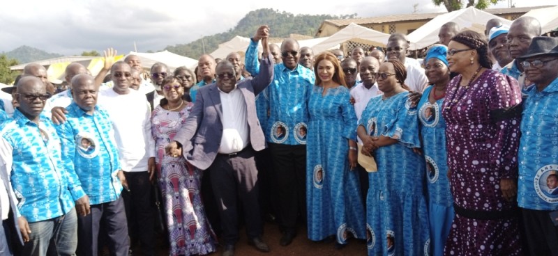 Mabri Toikeusse a annoncé le retour de l’Udpci et ses militants au Rhdp, en présence du secrétaire exécutif du parti présidentiel. (Ph: Dr)