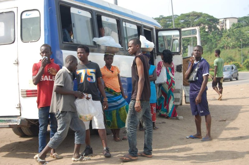 Le secteur du transport en Côte d’Ivoire, la force est la principale règle. (Ph: Sebastien Kouassi)