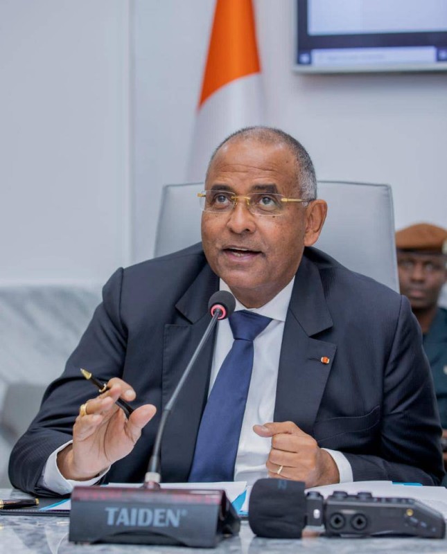 Le premier ministre Patrick Achi Le premier ministre Patrick Achi