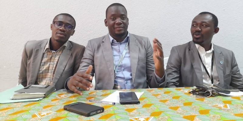 Sangaré Moussa (au centre), représentant de l'Usycaa Côte d'Ivoire. (Ph: Dr)