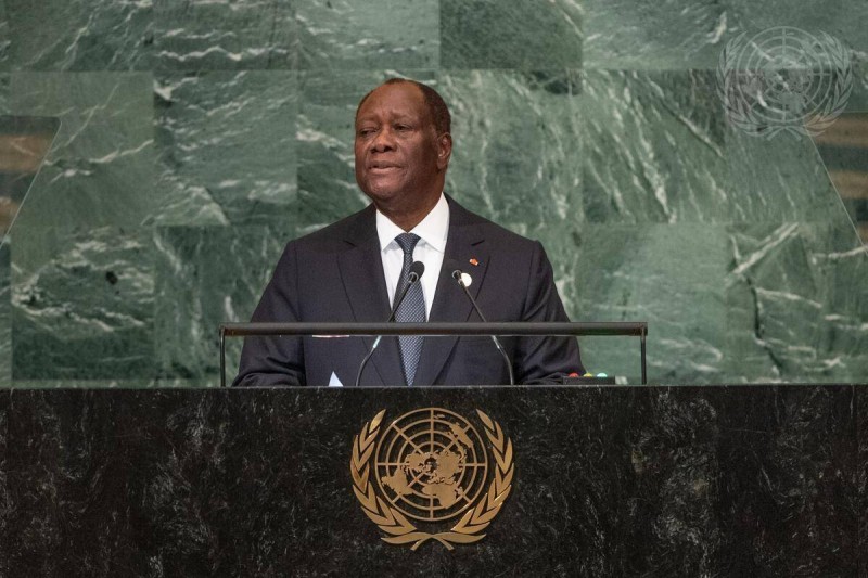 Alassane Ouaatara à l'ONU