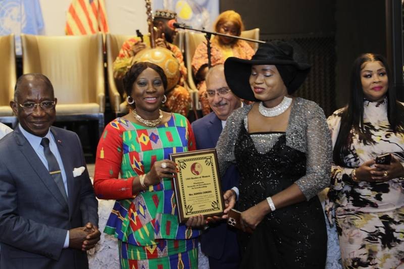 Kandia Camara honorée à New York. (DR)