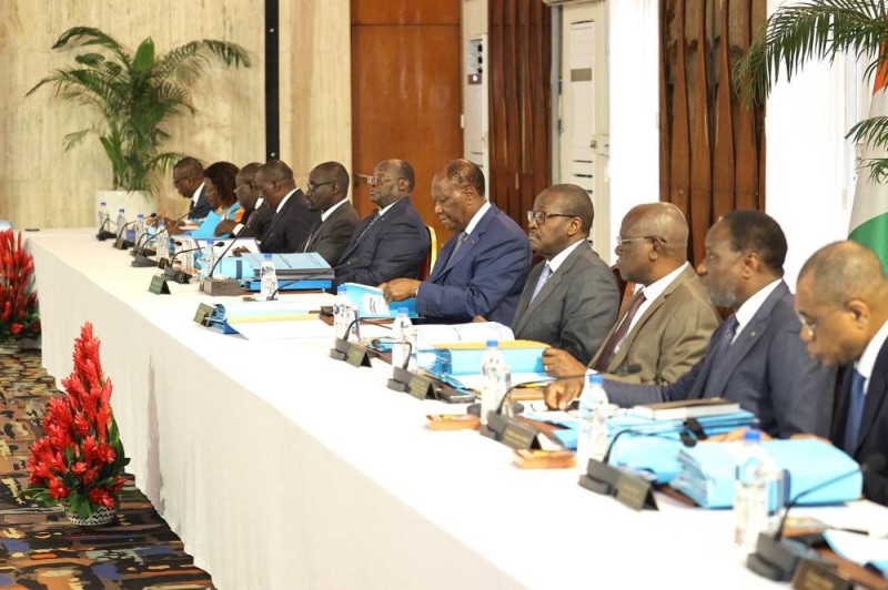Le chef de l'Etat, Alassane Ouattara a présidé le Conseil des ministres. (DR)