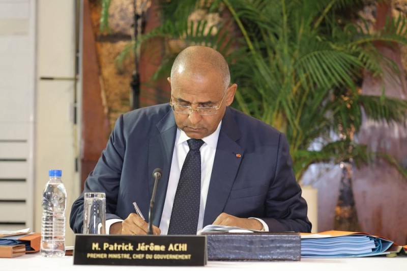 Le premier ministre Patrick Achi Le premier ministre Patrick Achi