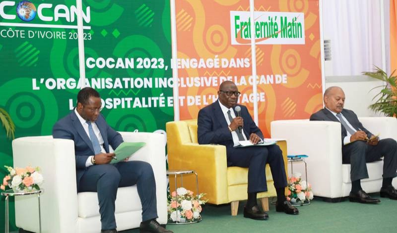 Le ministre Albert François Amichia, président du Cocan 2023 (au centre). (Ph: Honoré Bosson)